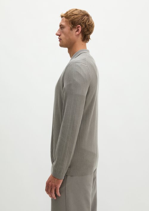 Regular-fit knit shirt — Graphite Dust