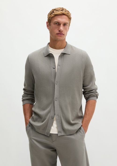 Regular-fit knit shirt — Graphite Dust