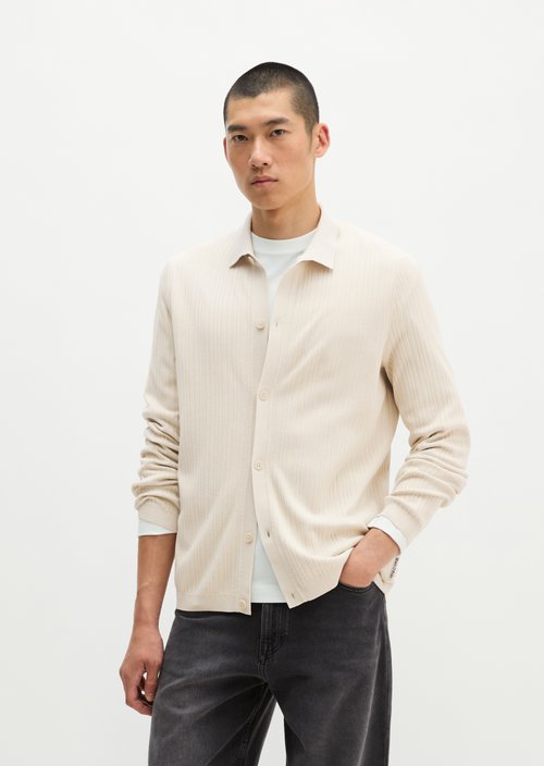 Regular-fit knit shirt — Grey Silk