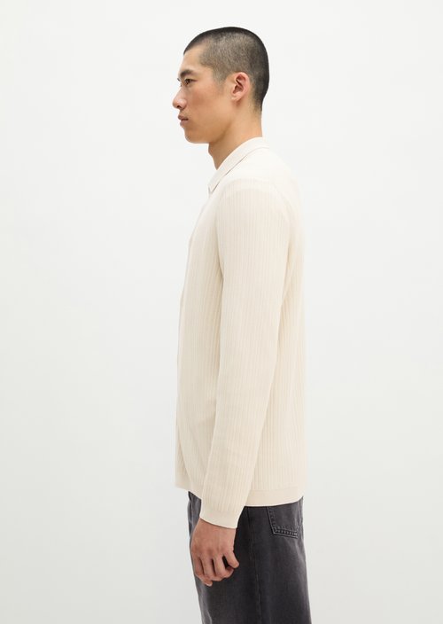Regular-fit knit shirt — Grey Silk