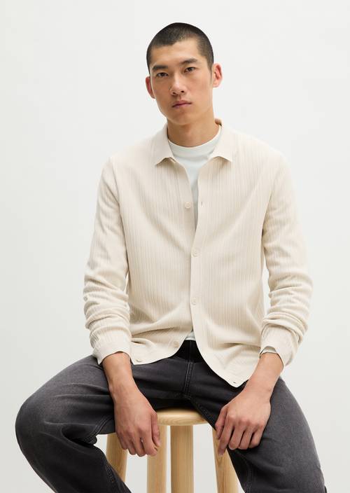 knit dress shirts Regular-fit shirt made from organic cotton and TENCEL™ Lyocell - gray | Knit Occasion:Wedding Guest Dresses