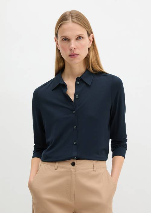 Regular jersey blouse Maniac Midnight in vooraanzicht