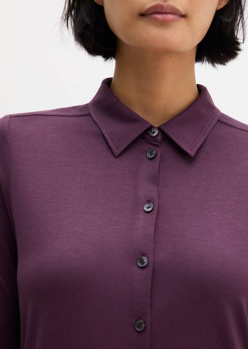 Blouse en jersey regular Pure Plum en vue détaillée