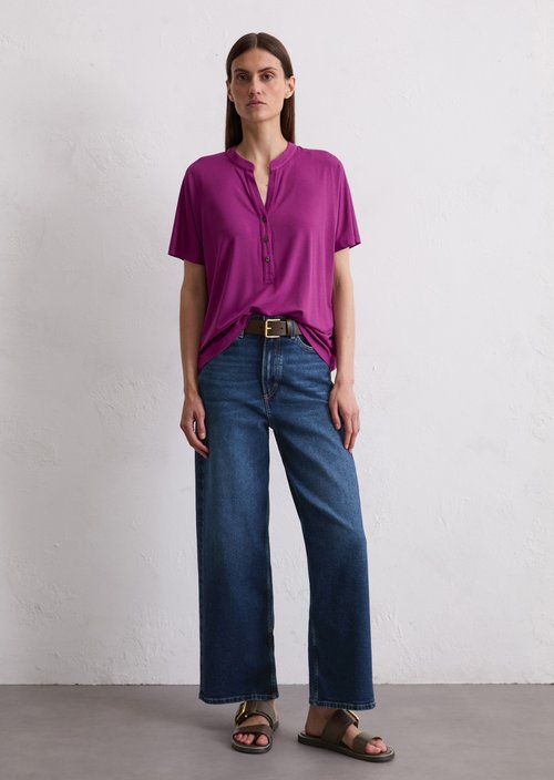Relaxed jersey blouse — Juicy Berry