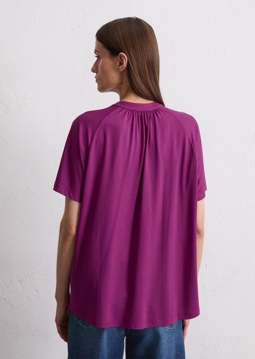 Relaxed jersey blouse — Juicy Berry