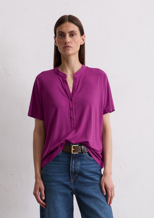 Relaxed jersey blouse — Juicy Berry