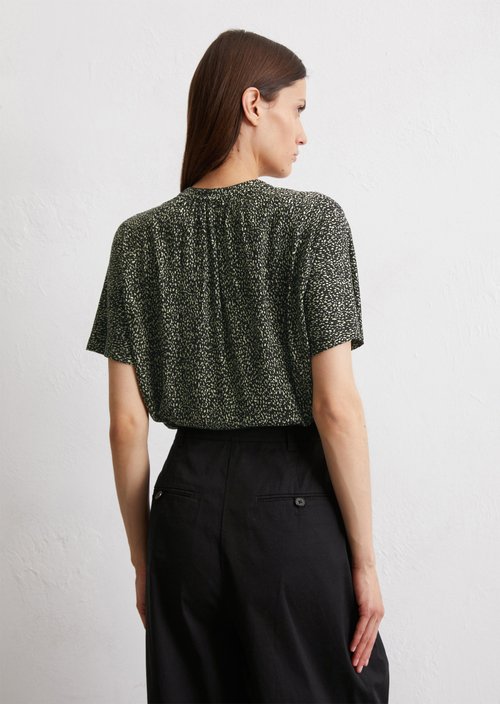 Regular jersey blouse — Black