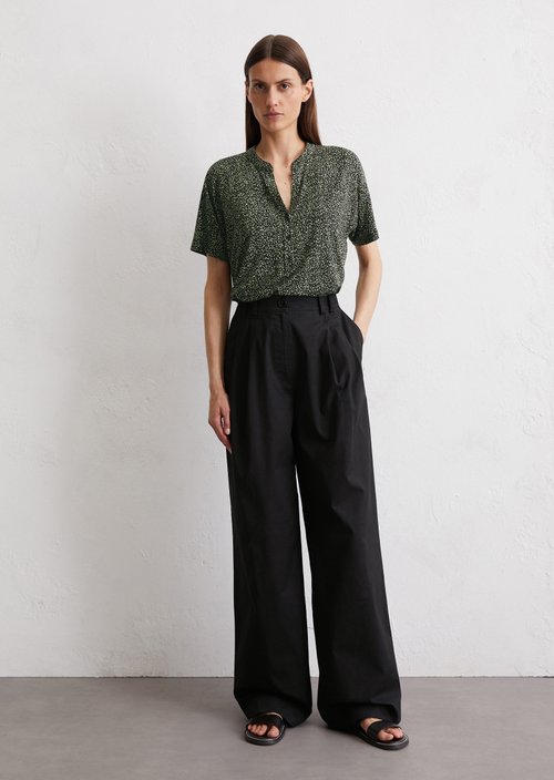 Regular jersey blouse — Black