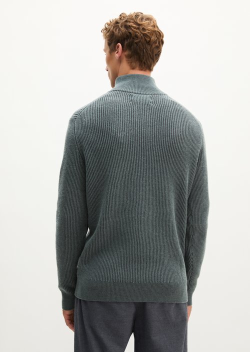 Regular-Fit Knitted Turtleneck — Dark Grey (alternate view)