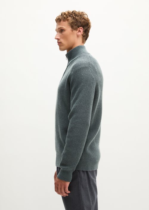 Regular-Fit Knitted Turtleneck — Dark Grey
