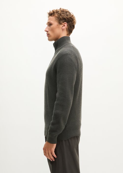 Regular-Fit Knitted Turtleneck — Dark Brown