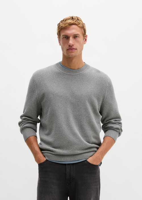 Regular-fit sweater — Cloudy Grey Melange