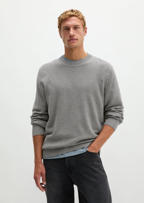 Regular-fit sweater — Cloudy Grey Melange
