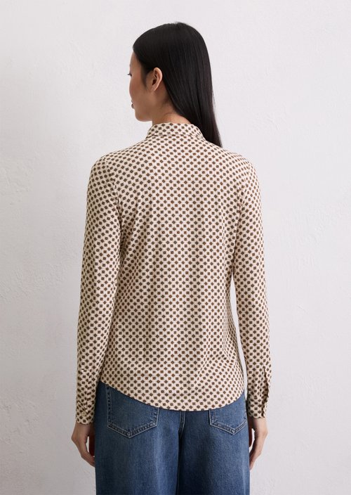 Regular jersey print blouse — Light Pink
