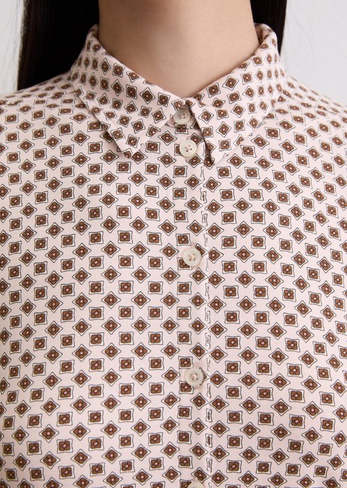 Regular jersey print blouse — Light Pink