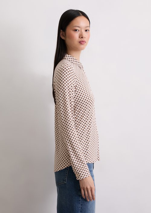 Regular jersey print blouse — Light Pink