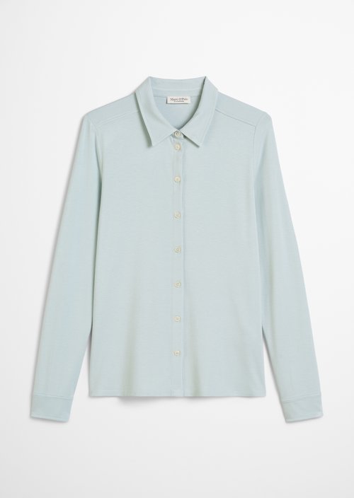 Regular jersey blouse — Silvery Blue
