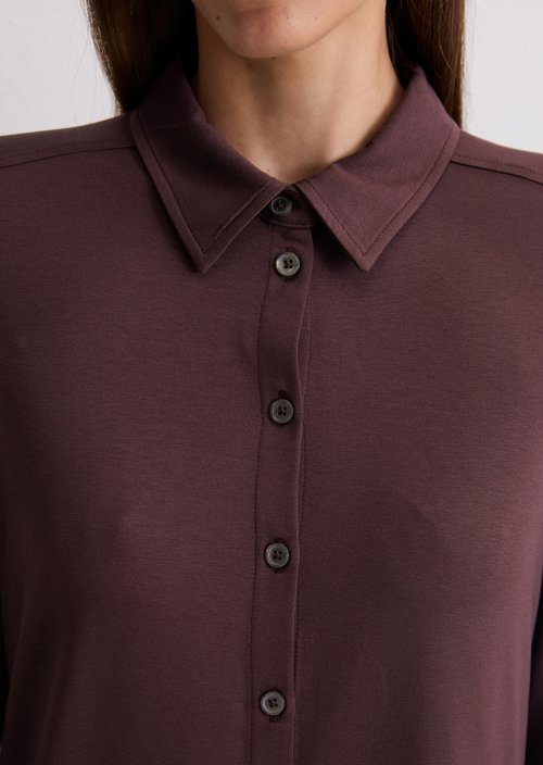 Regular jersey blouse — Black Cherry