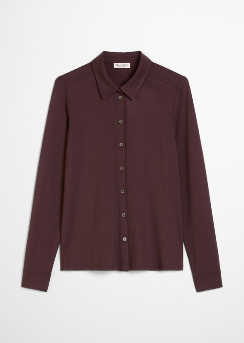 Regular jersey blouse — Black Cherry