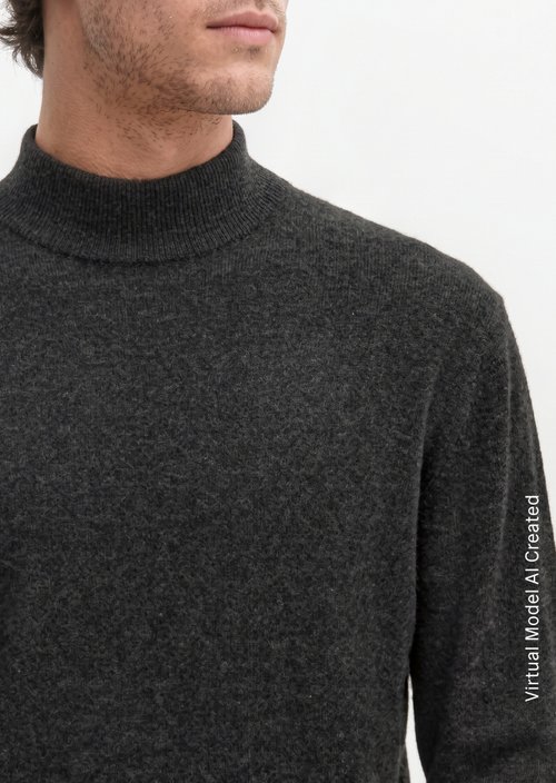 Regular-fit sweater — Dark Grey Melange