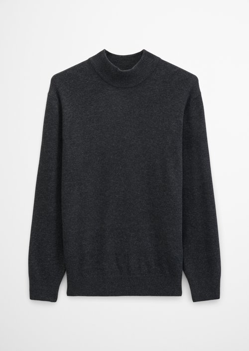 Regular-fit sweater — Dark Grey Melange