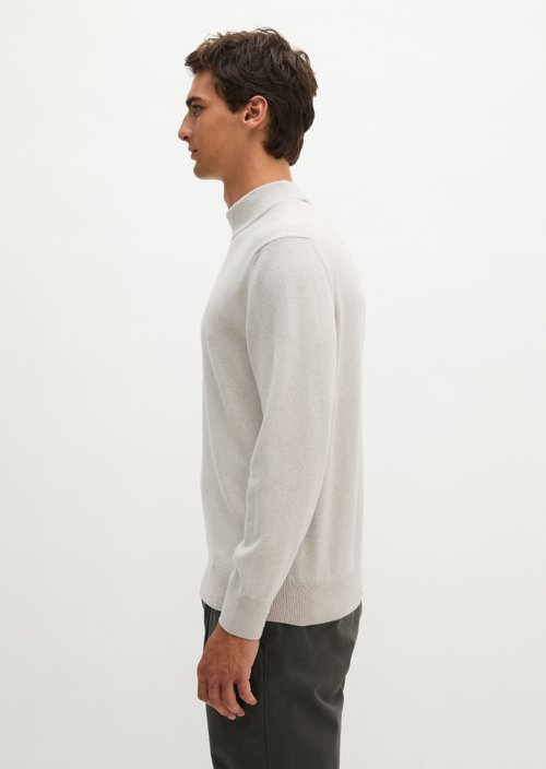 Regular-fit sweater — Linen Beige