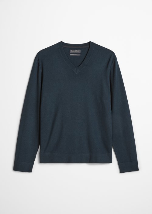 Regular-Fit V-Neck Sweater — Dark Navy
