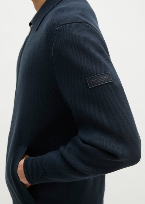 Regular-Fit Cardigan — Peppercorn Grey