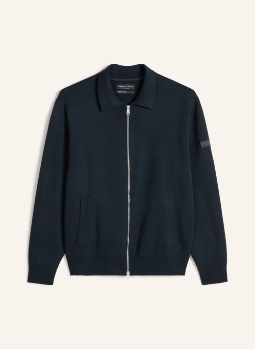Regular-Fit Cardigan — Peppercorn Grey