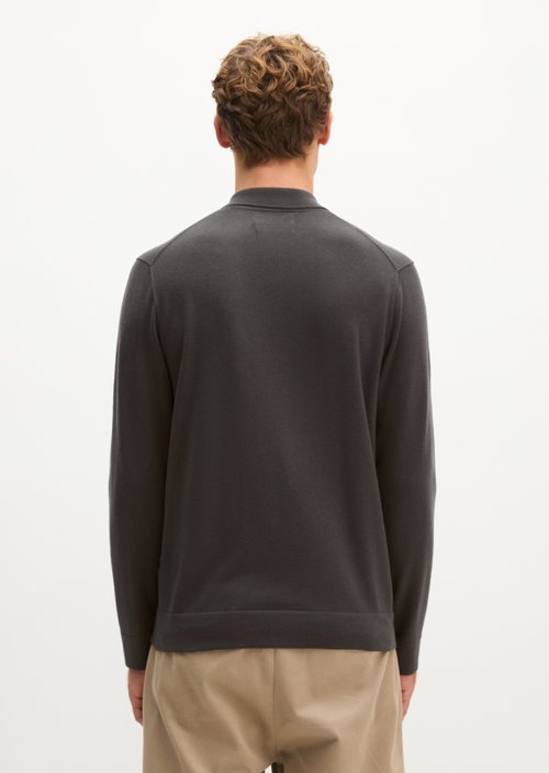 Regular-Fit Knit Polo Shirt — Wooden Earth