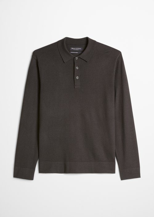 Regular-Fit Knit Polo Shirt — Wooden Earth