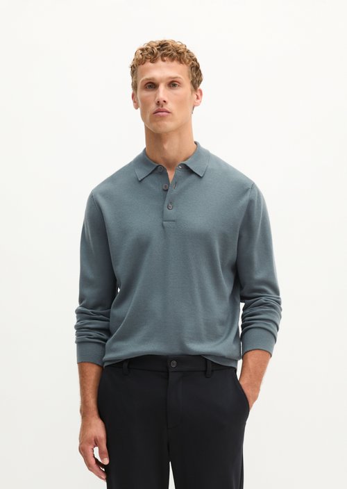 Regular-Fit Knit Polo Shirt — Skipping Stone
