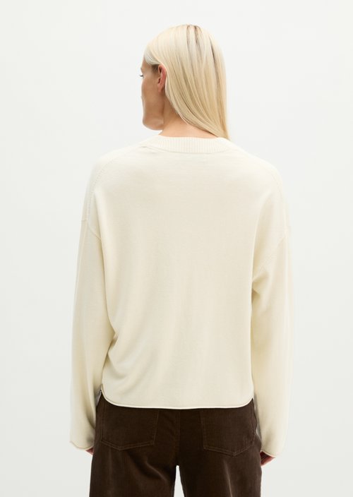 Loose-fitting V-neck sweater — Smokey Sands