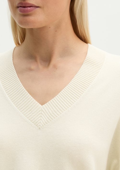 Loose-fitting V-neck sweater — Smokey Sands