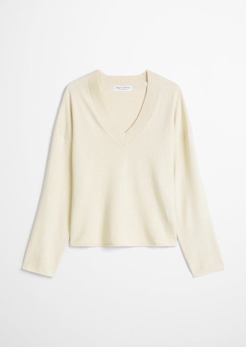 Loose-fitting V-neck sweater — Smokey Sands