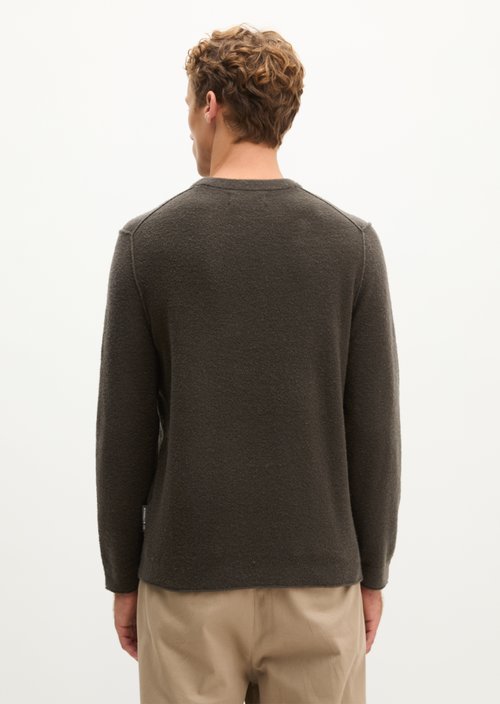 Regular-Fit Bouclé Sweater — Wooden Earth
