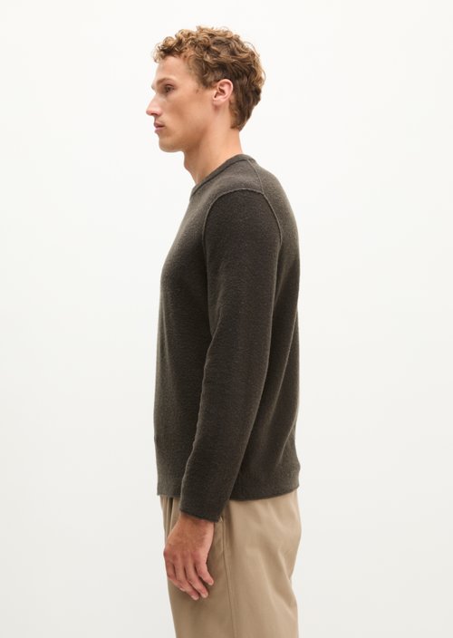 Regular-Fit Bouclé Sweater — Wooden Earth