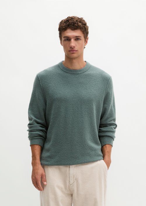 Regular-Fit Bouclé Sweater — Skipping Stone