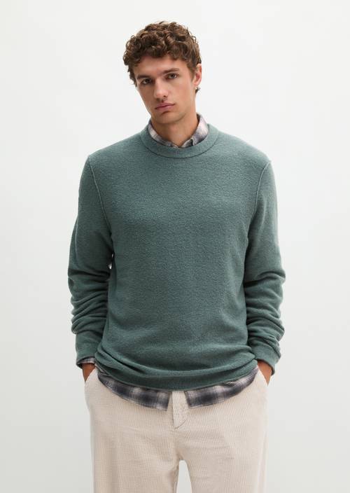 Bouclé-Pullover regular Skipping Stone in Frontalansicht