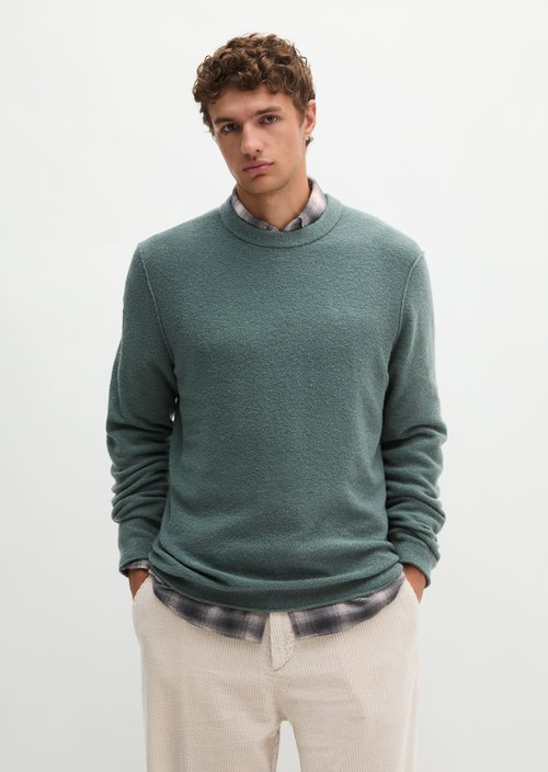 Regular-Fit Bouclé Sweater — Skipping Stone