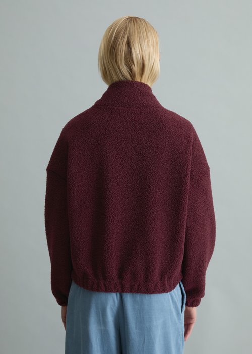 Casual Teddy Jacket — Mahagony Jam
