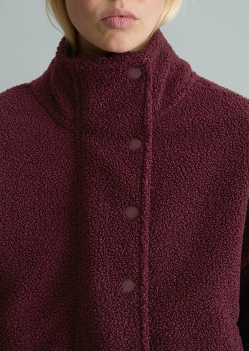 Casual Teddy Jacket — Mahagony Jam