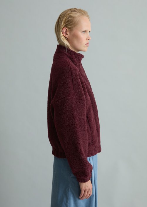 Casual Teddy Jacket — Mahagony Jam