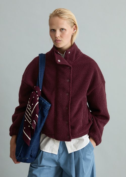 Casual Teddy Jacket — Mahagony Jam