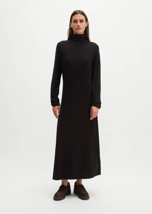 long sleeve black casual dress Slim-Fit Turtleneck Knit made from a soft virgin wool blend a versatile addition perfect