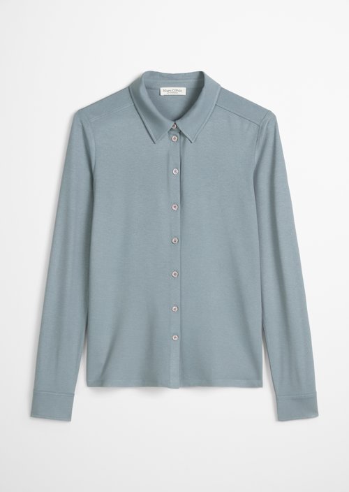Regular jersey blouse — Slate Blue