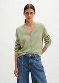 Cardigan slim cropped aus softem Schurwolle-Mix