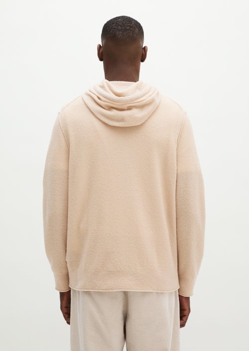 Regular-Fit Hooded Sweatshirt — Linen Beige