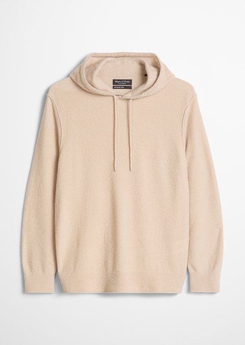 Regular-Fit Hooded Sweatshirt — Linen Beige