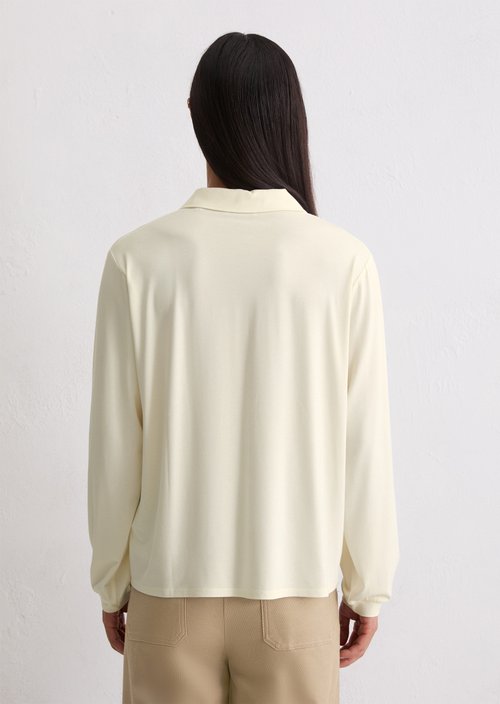 Jersey blouse loose — Off White